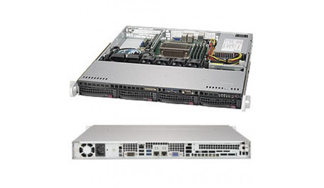 Supermicro SuperChassis 813MFTQC-350CB2 Rack Black 350 W