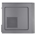 Aerocool CS108BKV1 Compact Micro ATX PC Case Aluminium Brushed 80cm Fan Black