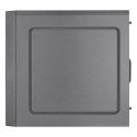 Aerocool CS108BKV1 Compact Micro ATX PC Case Aluminium Brushed 80cm Fan Black