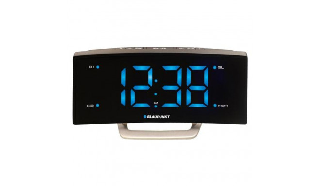 Blaupunkt CR7BK radio Clock Analog &amp; digital Stainless steel