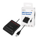 LogiLink CR0047 smart card reader Indoor USB 2.0 Black