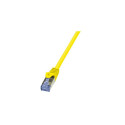 LogiLink 0.25m Cat.6A 10G S/FTP networking cable Yellow Cat6a S/FTP (S-STP)
