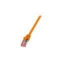 LogiLink Cat.6 S/FTP, 1m networking cable Orange Cat6 S/FTP (S-STP)