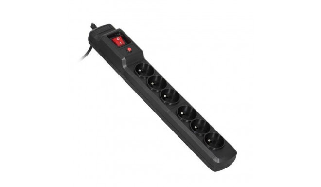 Activejet COMBO 6GN 3M black power strip with cord