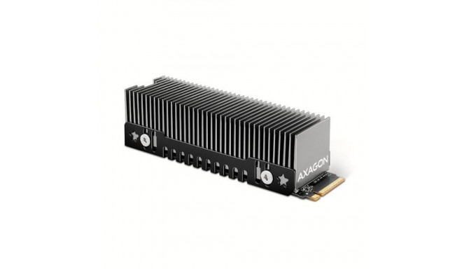 Axagon CLR-M2XT M.2 SSD Passivkühler Aluminium - 2280 M.2 NVMe SSD, Solid-state drive Heatsink/Radia