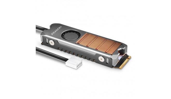 Axagon CLR-M2FAN computer cooling system Solid-state drive Heatsink/Radiatior 2 cm Grey 1 pc(s)