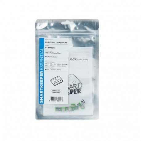 Smartkeeper CL04P1GN port blocker USB Type-C Green Plastic 10 pc(s)