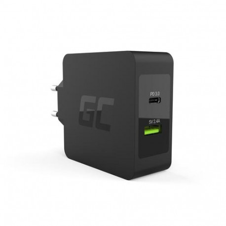 Green Cell CHAR10 mobile device charger Universal Black AC Indoor