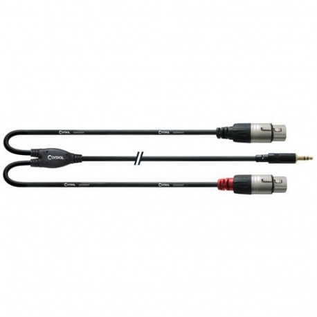 Cordial CFY 1.8 WFF audio cable 1.8 m 3.5mm 2 x XLR Black