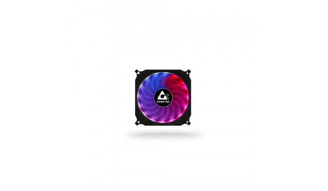 Chieftec CF-1225RGB computer cooling system Computer case Fan 12 cm Black