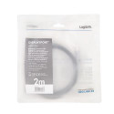 LogiLink CDA0105 DisplayPort cable 2 m Black, Grey