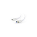 Gembird CCP-USB3-AMCM-W-0.5M USB cable USB A USB C White