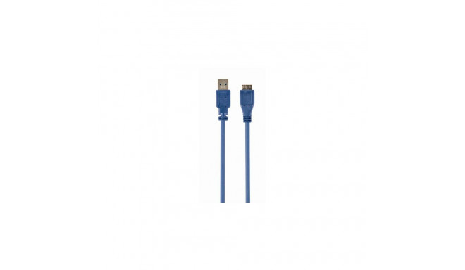 Gembird USB 3.0, 3m USB cable USB 3.2 Gen 1 (3.1 Gen 1) USB A Micro-USB B Blue