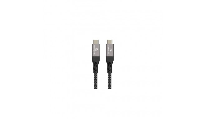 Gembird CCBP-USB4-CMCM240-1.5M USB cable USB4 Gen 3x2 USB C Black, Silver