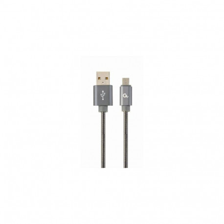 Cablexpert CC-USB2S-AMMBM-2M-BG USB cable USB 2.0 USB A Micro-USB B Grey