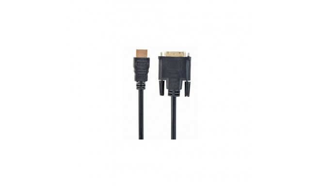 Gembird 1.8m, HDMI/DVI, M/M DVI-D Black