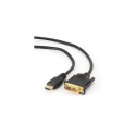 Gembird 1.8m, HDMI/DVI, M/M DVI-D Black