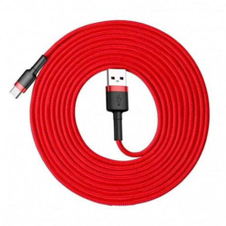 Baseus CATKLF-U09 USB cable 3 m USB A USB C Black, Red