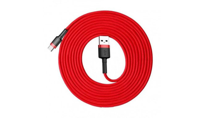 Baseus CATKLF-U09 mobile phone cable Black, Red 3 m USB A USB C
