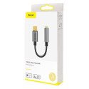 Baseus L54 mobile phone cable Black, Grey USB C 3.5mm