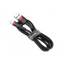Baseus CALKLF-R91 lightning cable 3 m Red, Black