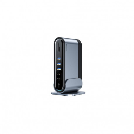 Baseus CAHUB-DG0G notebook dock/port replicator USB 3.2 Gen 1 (3.1 Gen 1) Type-C Black, Grey