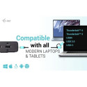 i-tec USB 3.0 / USB-C / Thunderbolt Dual Display Docking Station + Power Delivery 100W