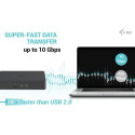 i-tec USB 3.0 / USB-C / Thunderbolt 3 Professional Dual 4K Display Docking Station Generation 2 + Po