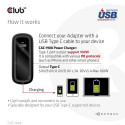 CLUB3D Travel Charger 100 Watt GAN technology, USB-IF TID certified, Single port USB Type-C, Power D