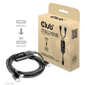CLUB3D USB Type-C, Y charging cable to 2x USB Type-C max. 100W, 1.83m/6ft M/M