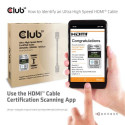 CLUB3D Ultra High Speed HDMI 4K120Hz, 8K60Hz Cable 48Gbps M/M 3 m/ 9.84ft