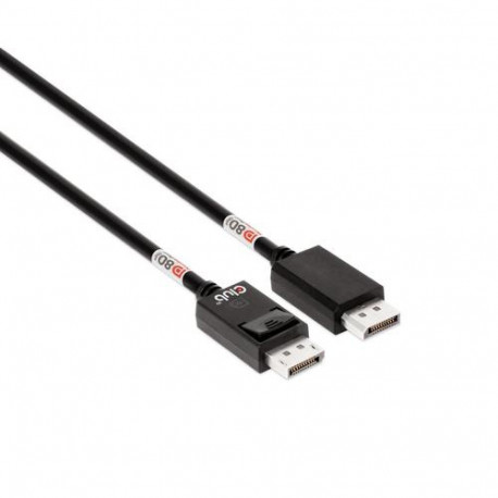 CLUB3D DisplayPort™ 2.1 Bi-Directional VESA DP80 Certified Cable 4K240Hz, 8K60Hz or 10K60Hz M/M 1.6m