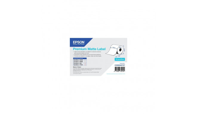 Epson Premium Matte Label - Continuous Roll: 105mm x 35m