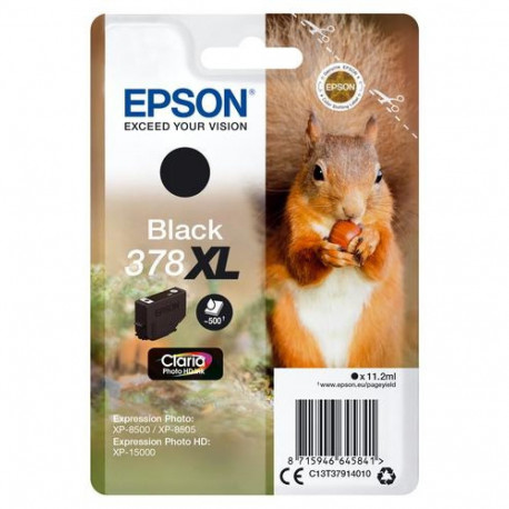 Epson Squirrel 378XL Claria Photo HD Single Black Ink