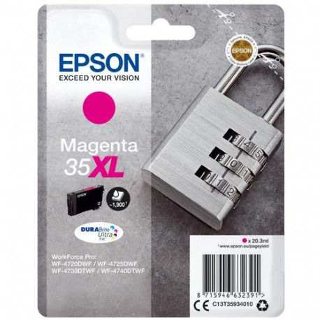 Epson Padlock 35XL DURABrite Ultra Single Magenta Ink