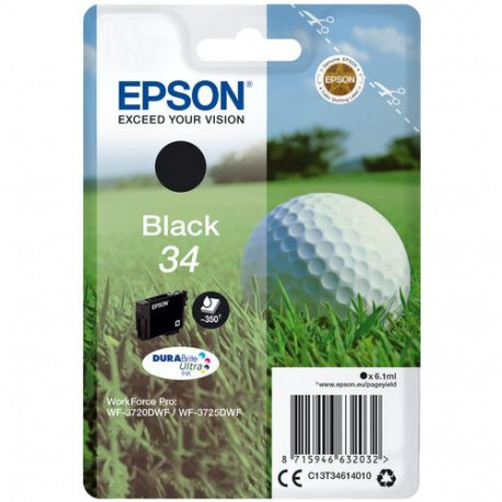 Epson Golf ball 34 DURABrite Ultra Single Black Ink
