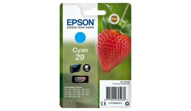 Epson Strawberry Singlepack Cyan 29 Claria Home Ink