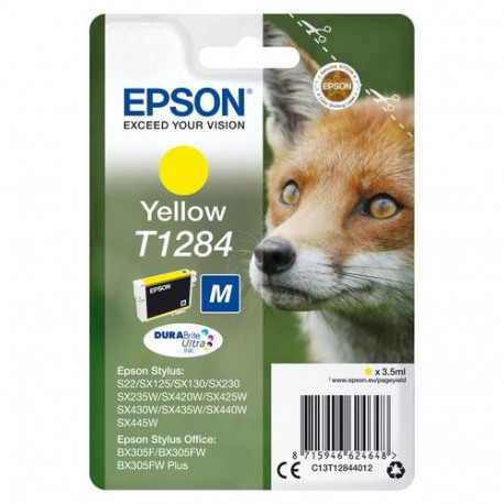 Epson Fox T1284 DURABrite Ultra Single Yellow Ink