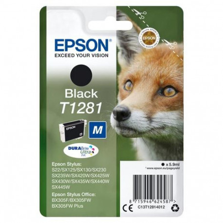 Epson Fox T1281 DURABrite Ultra Single Black Ink