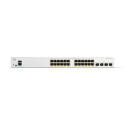 Cisco Catalyst 1200-24P-4G Smart Switch, 24 Port GE, PoE, 4x1GE SFP, Limited Lifetime Protection (C1