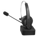 LogiLink BT0059 headphones/headset Wireless Head-band Office/Call center Bluetooth Charging stand Bl