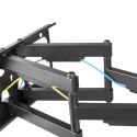LogiLink TV wall mount, 50–90&quot;, tilt, swivel, 75 kg max.