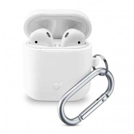 Cellularline Bounce - AirPods 1&amp;2 Soft touch silicone AirPod case with hook