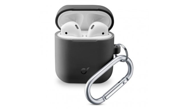 Cellularline Bounce - AirPods 1&amp;2 Soft touch silicone AirPod case with hook
