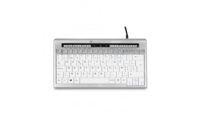 BakkerElkhuizen S-board 840 keyboard Office USB QWERTY UK English Light grey, White