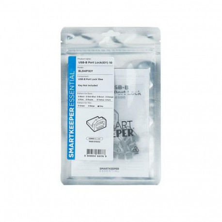 Smartkeeper BL04P1GY port blocker USB Type-B Grey Plastic 10 pc(s)