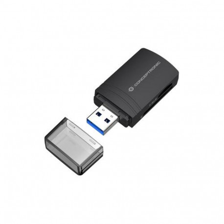 Conceptronic BIAN06B SD TF/MicroSD 4.0 Card Reader, UHS-II, USB 3.0, 5Gbps