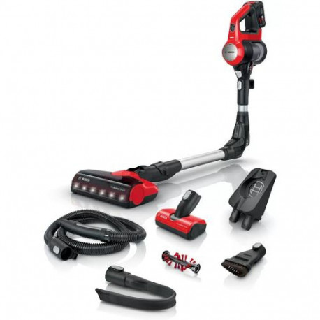 Bosch BBS711ANM stick vacuum/electric broom Battery Dry Bagless 0.3 L Black, Red, Stainless steel
