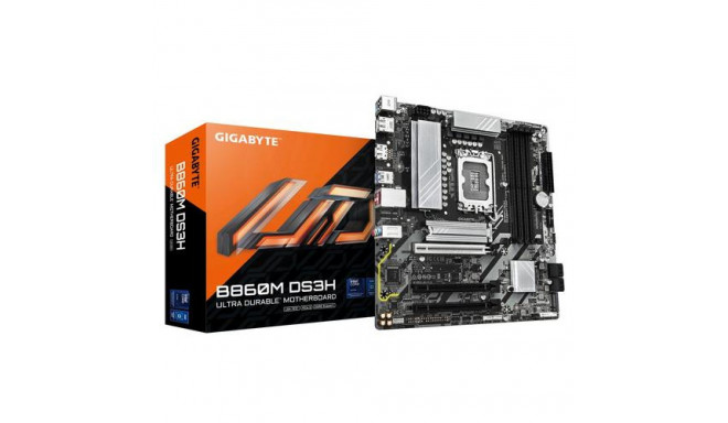 GIGABYTE B860M DS3H Motherboard - Intel Core Ultra Series CPUs, 5+1+2+1 Phases VRM, up to 9066MHz DD
