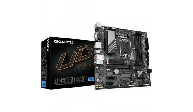 GIGABYTE B760M DS3H Motherboard - Supports Intel Core 14th Gen CPUs, 6+2+1 Phases Digital VRM, up to
